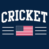 USA Cricket Arch T-Shirt - Navy