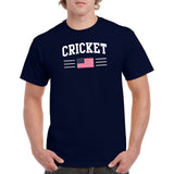 USA Cricket Arch T-Shirt - Navy