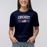 USA Cricket Arch T-Shirt - Navy