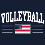 USA Volleyball Arch T-Shirt - Navy