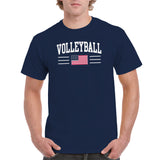 USA Volleyball Arch T-Shirt - Navy