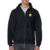 d20 Dice EMB LC Full Zip Hoodie - Black