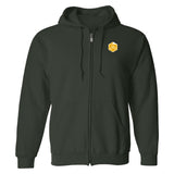 d20 Dice EMB LC Full Zip Hoodie - Black