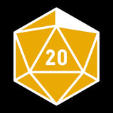 d20 Dice EMB LC Full Zip Hoodie - Black