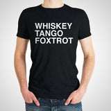 Whiskey, Tango, Foxtrot WTF Funny Humor Adult Basic Cotton T Shirt
