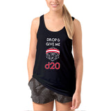 Drop & Give Me d20 - Gamer Dice RPG Gym Rat Funny Tank Top - Black