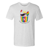 Kentucky Pride Chicken Triblend T-Shirt - Heather White