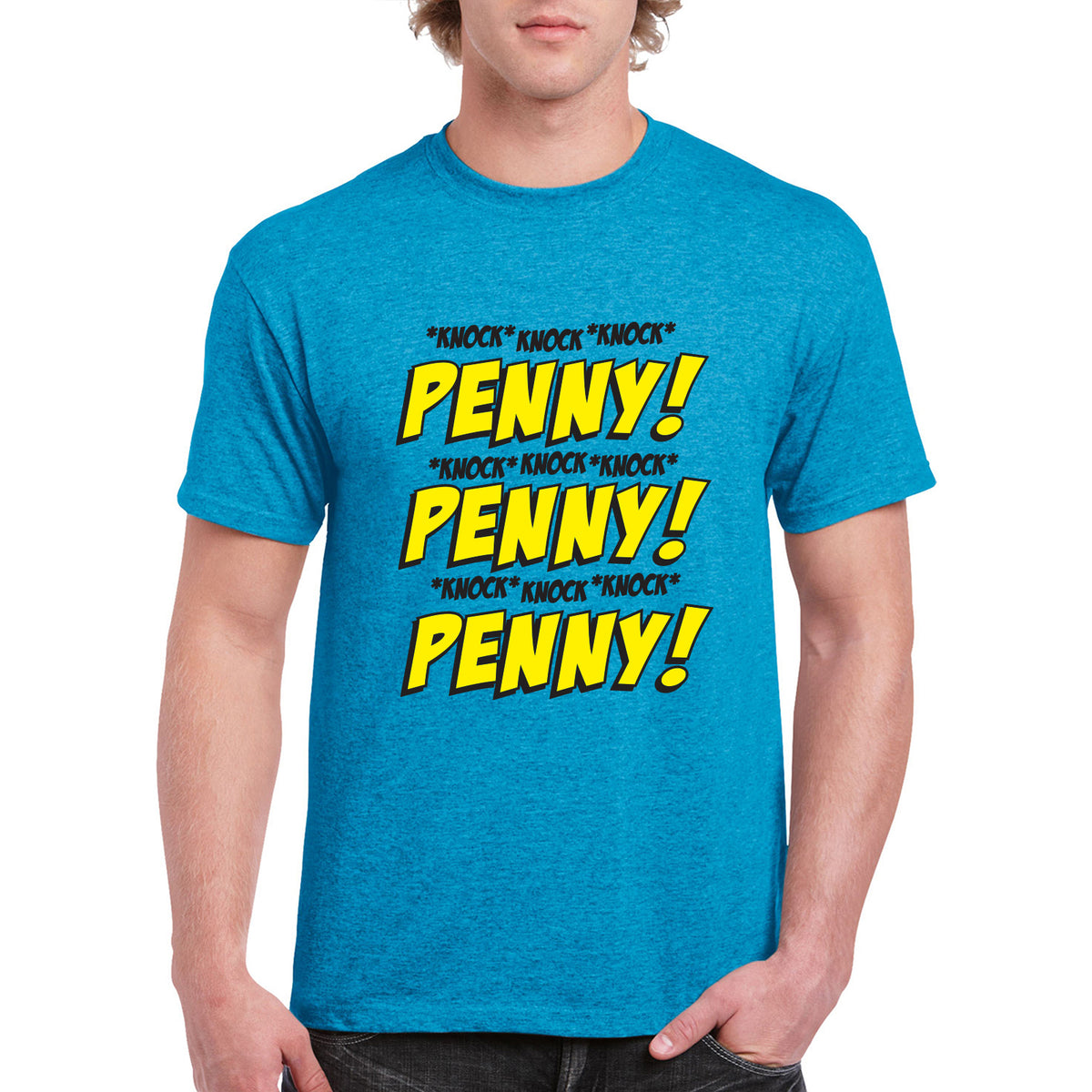 Style3 T-shirt Donna 'Knock Knock Knock Penny!' Ispirata A Sheldon, Cotone Premium, Vestibilità Aderente, Girocollo, Taglie S-XXXL