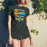 Punch Today In The Face - Funny Inspirational Landscape Snarky