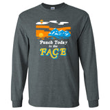 Punch Today In The Face - Funny Inspirational Landscape Snarky