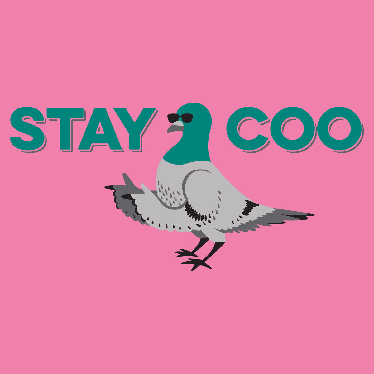 Stay Coo T-shirt Funny Pigeon Shirt Humorous Bird Shirt 