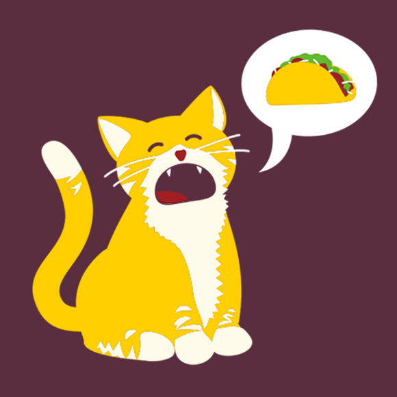 UGP Campus Apparel Tacos Right Meow - Funny Cute Kitten Cat T Shirt