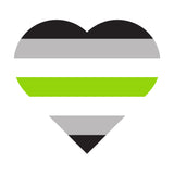 Agender Pride Flag Heart - Nonbinary Pride Month Tank Top - White
