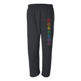 Dice Outline Sweatpants - Black