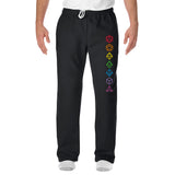 Dice Outline Sweatpants - Black