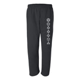 Dice Outline Sweatpants - Black