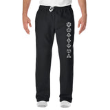 Dice Outline Sweatpants - Black