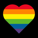 Rainbow Pride Flag Heart - Pride Month LGBTQIA Love Identity T-Shirt