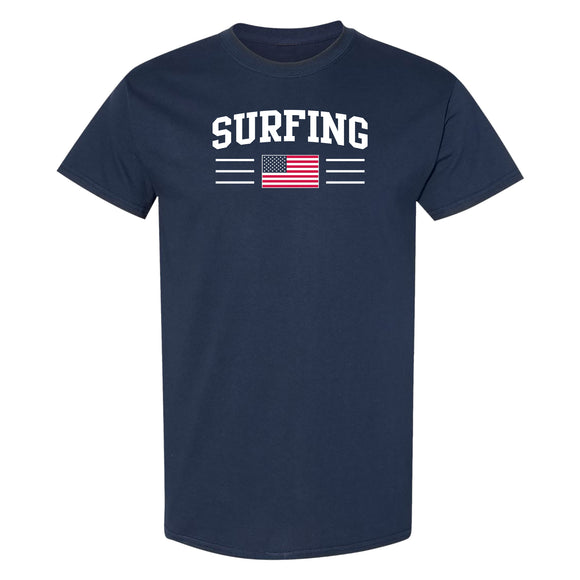 USA Surfing Arch T-Shirt - Navy