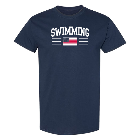 USA Swimming Arch T-Shirt - Navy