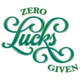Zero Lucks Given Script T-Shirt - White