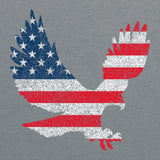 American Flag Eagle Outline - USA Patriotic Freedom T Shirt