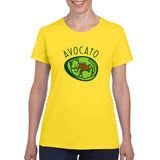 Avocato - Avocado Cat Cute Kitty Food Guacamole Funny Pun Womens T Shirt