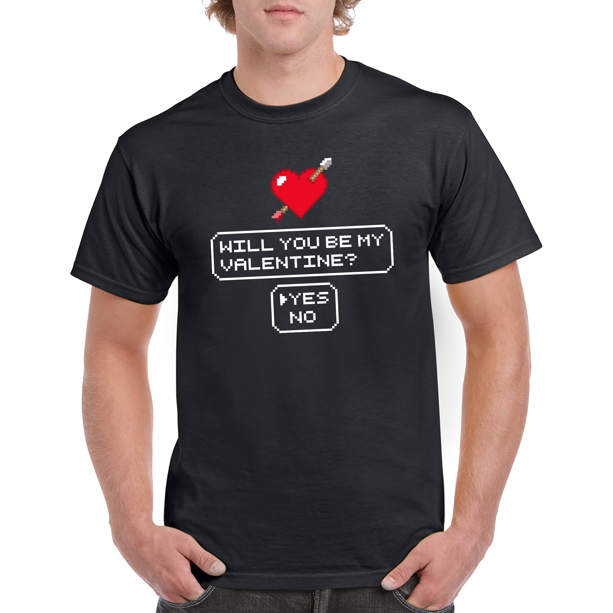 Will You Be My Valentine Pixel Valentine s Day 8 Bit Heart Love Retr Underground Online Retail