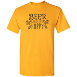 Beer Makes Me Hoppy - Craft Beer Hops IPA Beer Lover Drinker Drunk T Shirt