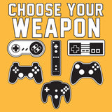Choose Your Weapon - Gaming Console Gamer Retro Handheld Esports Video Game Short Sleeve T Shirt