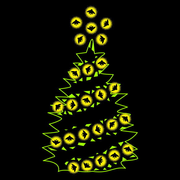 Firefly Christmas Tree - X-Mas Tree Lights Winter Holiday T Shirt