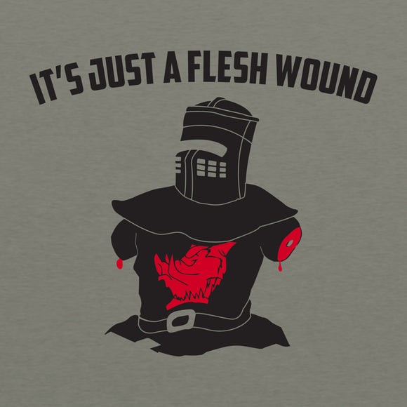 UGP Campus Apparel It's Just A Flesh Wound - Funny Black Knight Comedy Movie Parody Graphic T Shirt