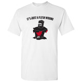 UGP Campus Apparel It's Just A Flesh Wound - Funny Black Knight Comedy Movie Parody Graphic T Shirt