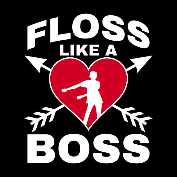 Floss Like a Boss Heart - Flossing Dance Emote Valentines Youth T Shirt