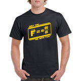 May The F=m(dv/dt) Be with You - Funny Force Equation Physics Space T Shirt