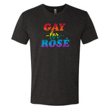 Gay for Rosé - LGBTQ Wine Pride Triblend T-Shirt - Vintage Black