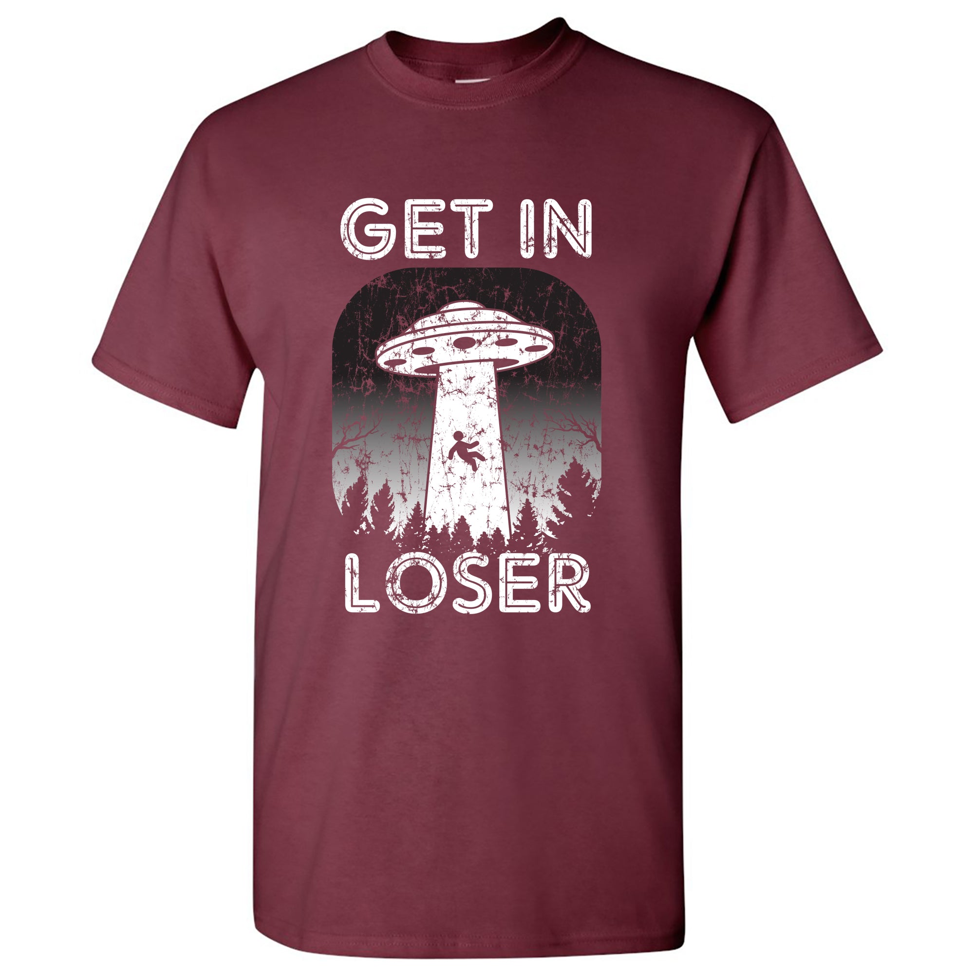 Funny Alien Shirt Get In Loser Alien Abduction T-Shirt