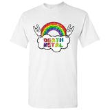 Death Metal Rainbow - Funny Happy Rock Music Humor T Shirt