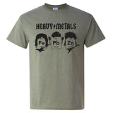 Heavy Metals - Funny Periodic Table Chemistry Rock Band Humor T Shirt