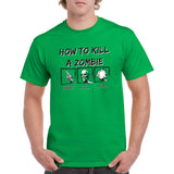UGP Campus Apparel How to Kill A Zombie - Halloween Horror Movie Monster Mash T Shirt