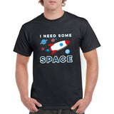 I Need Some Space - Retro Outer Space Pun Rocket Ship Planets T Shirt