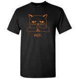 Meh Halloween Cat - Spooky Cat Face Black Cat Funny Sarcastic T Shirt