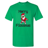 UGP Campus Apparel Merry Flossmas - Funny Floss Dancing Santa Holiday Christmas T Shirt