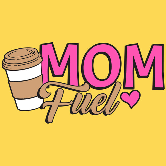 UGP Campus Apparel Mom Fuel - Coffee - Drinking Latte Mama Womens T Shirt
