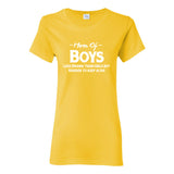 Mom of Boys - Funny Mom Humor Sons Boys Sarcastic Mothers Day Womens T Shirt