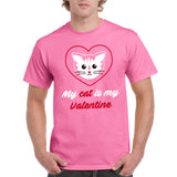 My Cat is My Valentine - Funny Cute Kitty Love Single Valentines Day T Shirt