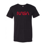 NASA Distressed Worm Logo - National Aeronautics and Space Administration Canvas Triblend T Shirt