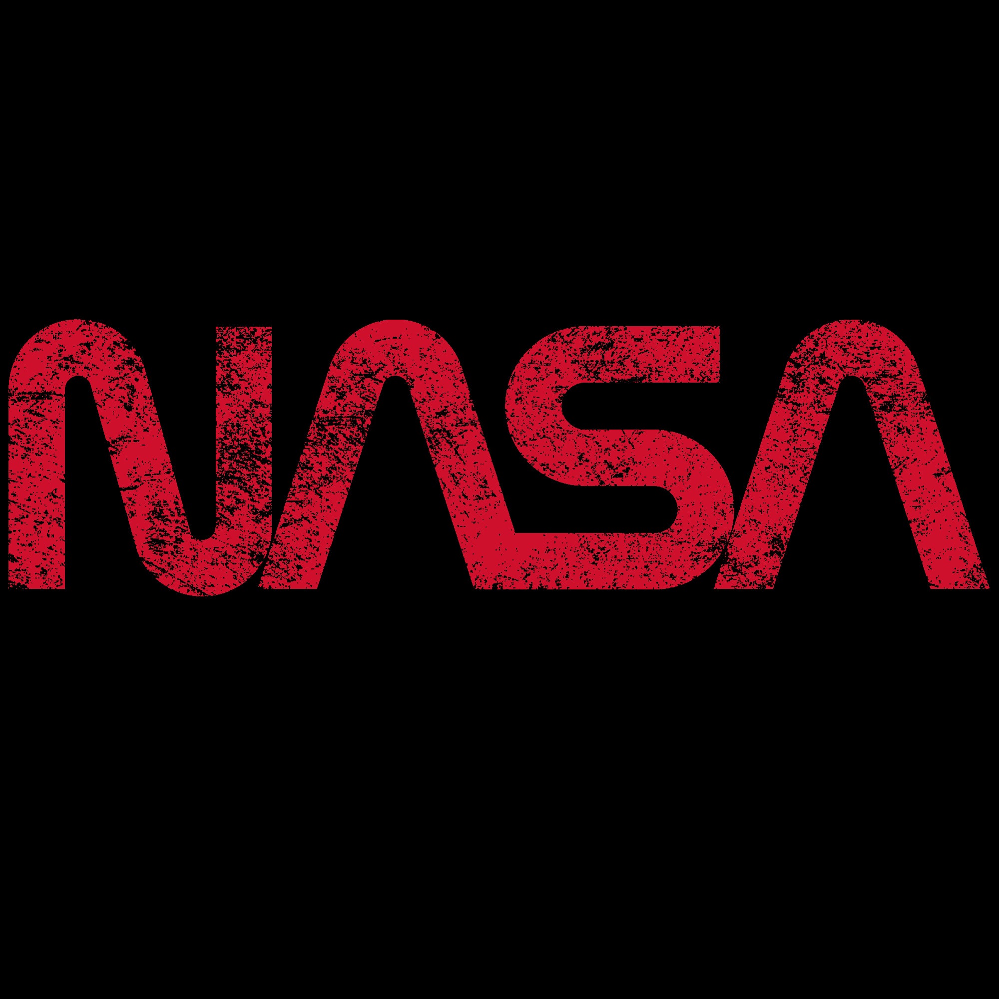Nasa Worm Logo Black Background