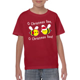 O Christmas Bee - Funny Holiday Cute Cartoon Song Pun Youth T Shirt