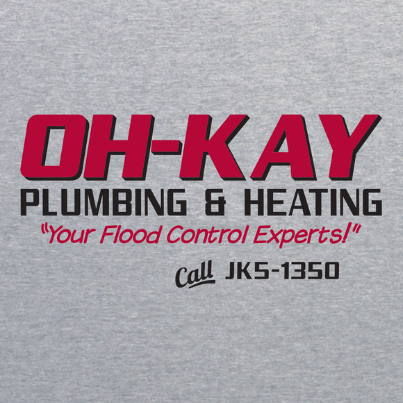 Oh Kay Plumbing & Heating Funny Christmas Movie T-Shirt